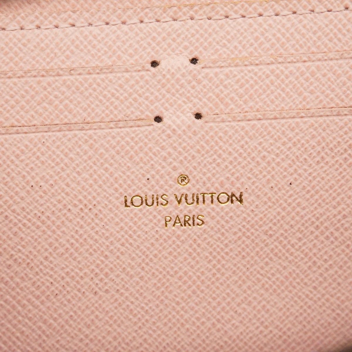 Louis Vuitton Wallet Monogram Portefeuille Clemence Brown Rose Velours — view 4