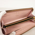 Louis Vuitton Wallet Monogram Portefeuille Clemence Brown Rose Velours — view 3