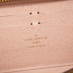 Louis Vuitton Wallet Monogram Portefeuille Clemence Brown Rose Velours — view 4