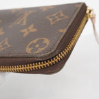 Louis Vuitton Wallet Monogram Portefeuille Clemence Brown Rose Velours — view 7