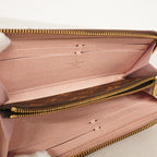 Louis Vuitton Wallet Monogram Portefeuille Clemence Brown Rose Velours — view 3