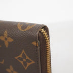 Louis Vuitton Wallet Monogram Portefeuille Clemence Brown Rose Velours — view 5