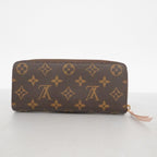 Louis Vuitton Wallet Monogram Portefeuille Clemence Brown Rose Velours — view 9