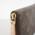 Louis Vuitton Wallet Monogram Portefeuille Clemence Brown Rose Velours — view 6
