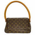 Louis Vuitton Shoulder Bag Monogram Mini Looping Brown