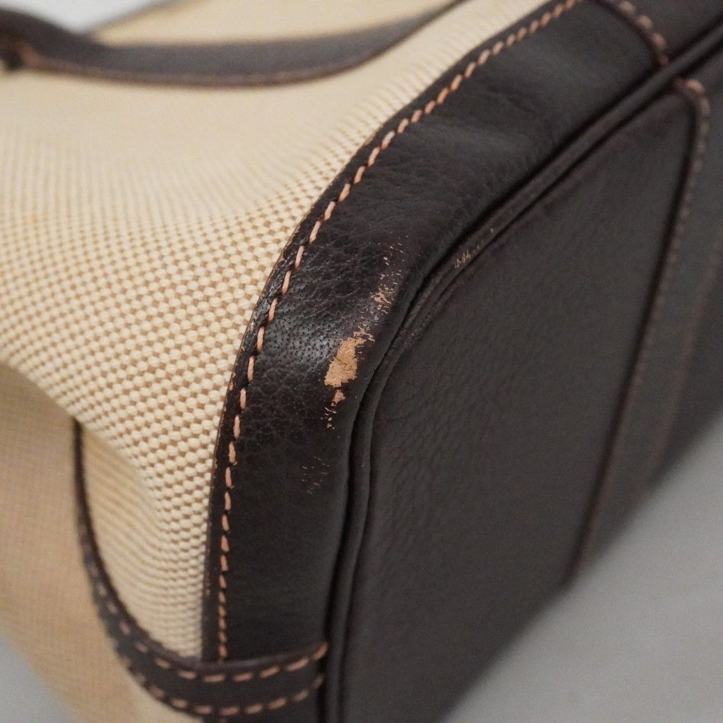 Hermes Tote Garden Party PM Toile Ash Brown Silver — view 6