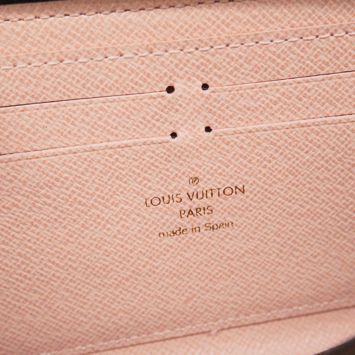 Louis Vuitton Wallet Damier Portefeuille Clemence Ebene Rosevalerine — view 4
