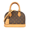 Louis Vuitton Handbag Monogram Alma BB Brown 2-Way