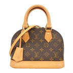 Louis Vuitton Handbag Monogram Alma BB Brown 2-Way
