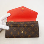 Louis Vuitton Wallet Monogram Portefeuille Sarah Brown Coquelicot — view 8