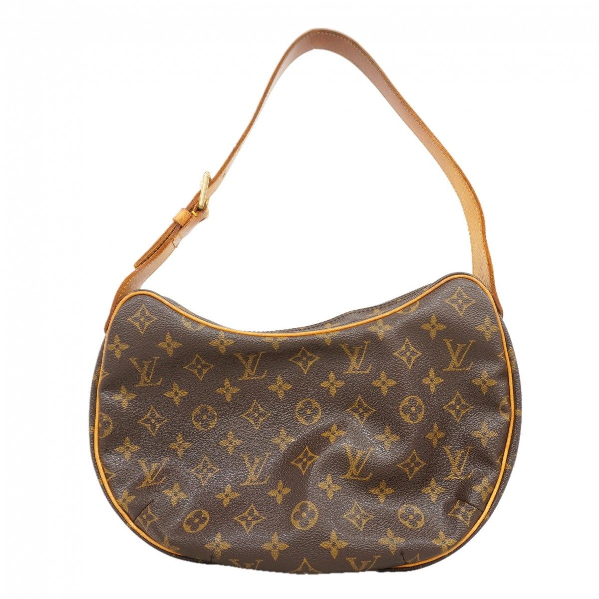 Louis Vuitton Shoulder Bag Monogram Croissant Brown