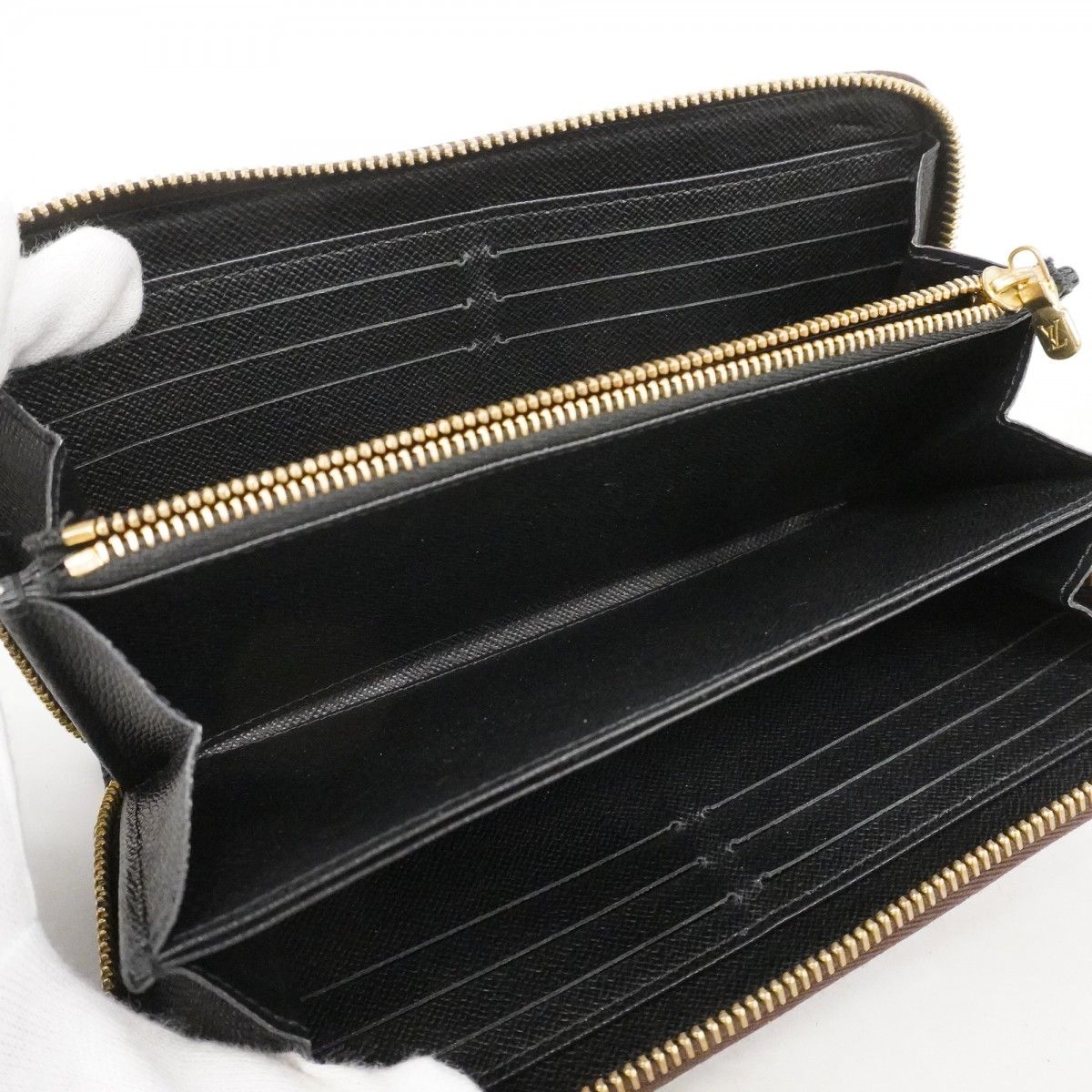 Louis Vuitton Wallet Monogram Giant Reverse Zippy Brown — view 3