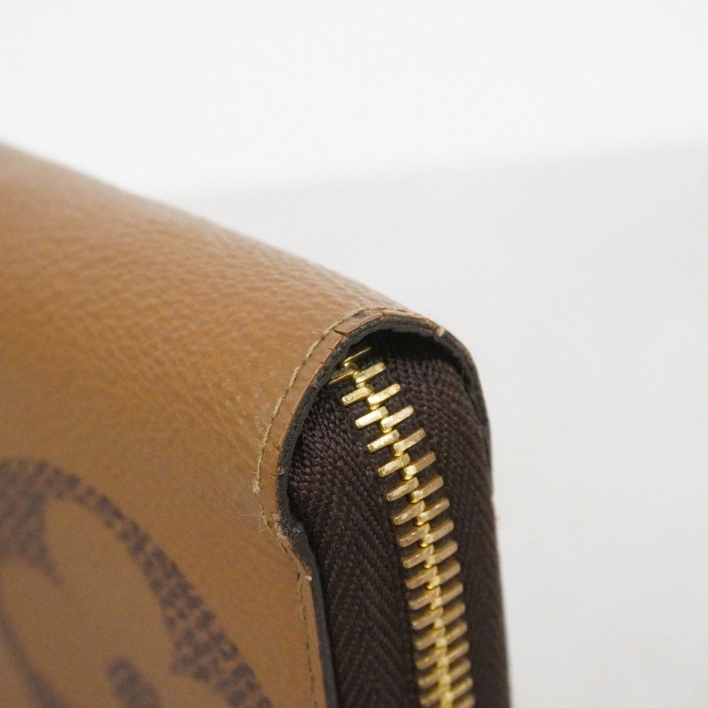 Louis Vuitton Wallet Monogram Giant Reverse Zippy Brown — view 5