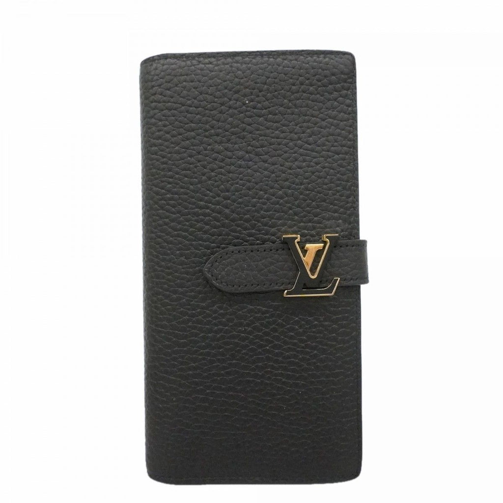 Louis Vuitton Wallet Capucines Taurillon LV Vertical Noir