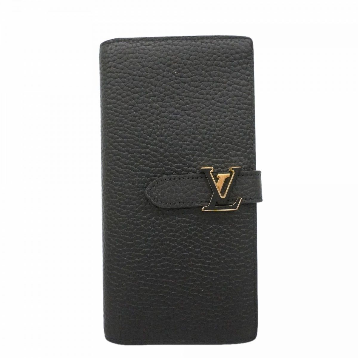 Louis Vuitton Wallet Capucines Taurillon LV Vertical Noir