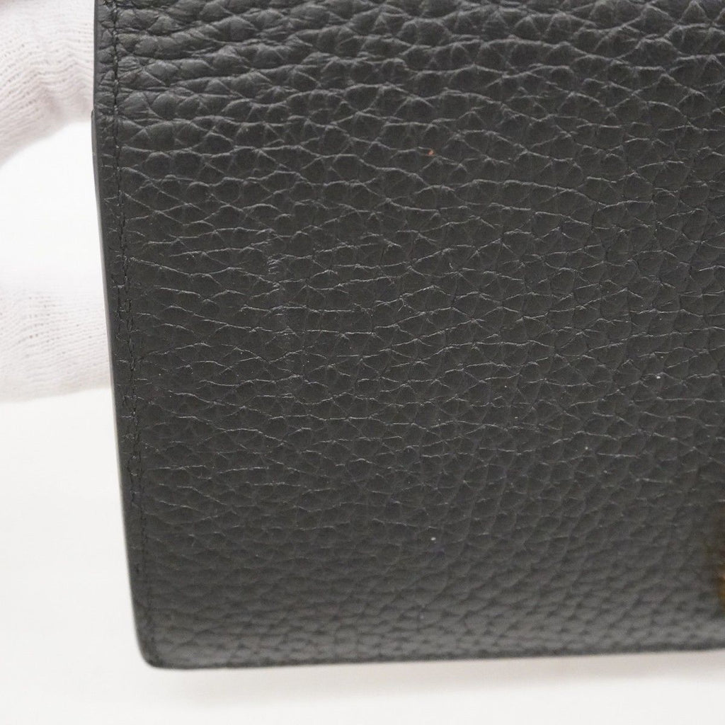 Louis Vuitton Wallet Capucines Taurillon LV Vertical Noir — view 7