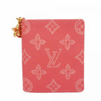 Louis Vuitton Wallet Monogram Origin Pocket LV Charm Rose Ribbon