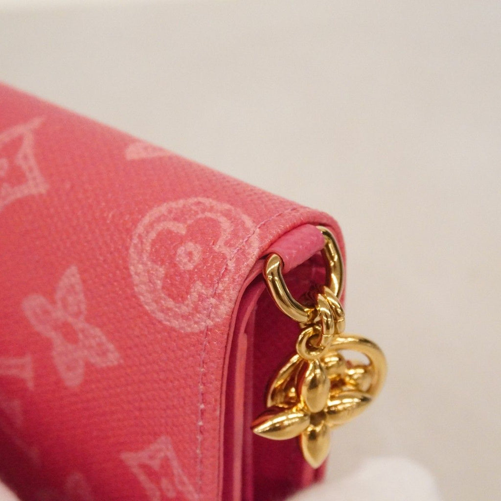 Louis Vuitton Wallet Monogram Origin Pocket LV Charm Rose Ribbon — view 7
