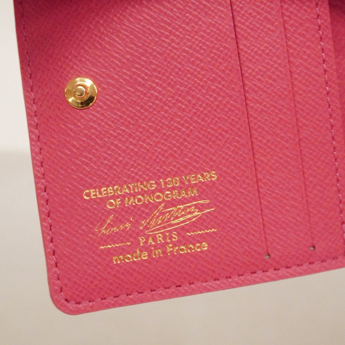Louis Vuitton Wallet Monogram Origin Pocket LV Charm Rose Ribbon — view 4