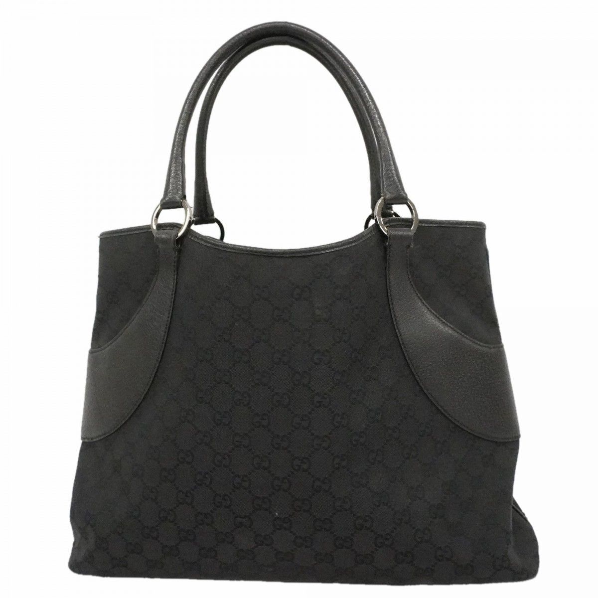 Gucci Tote GG Canvas Black Silver