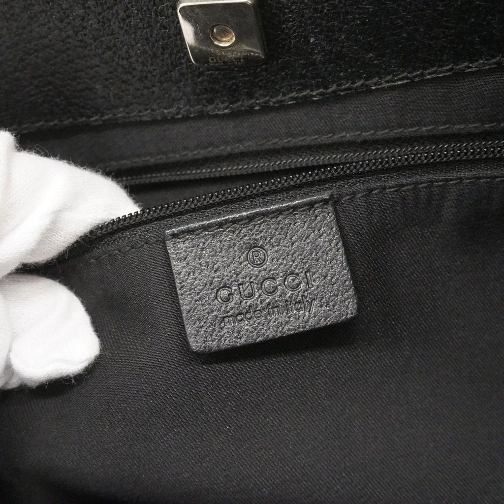 Gucci Tote GG Canvas Black Silver — view 5