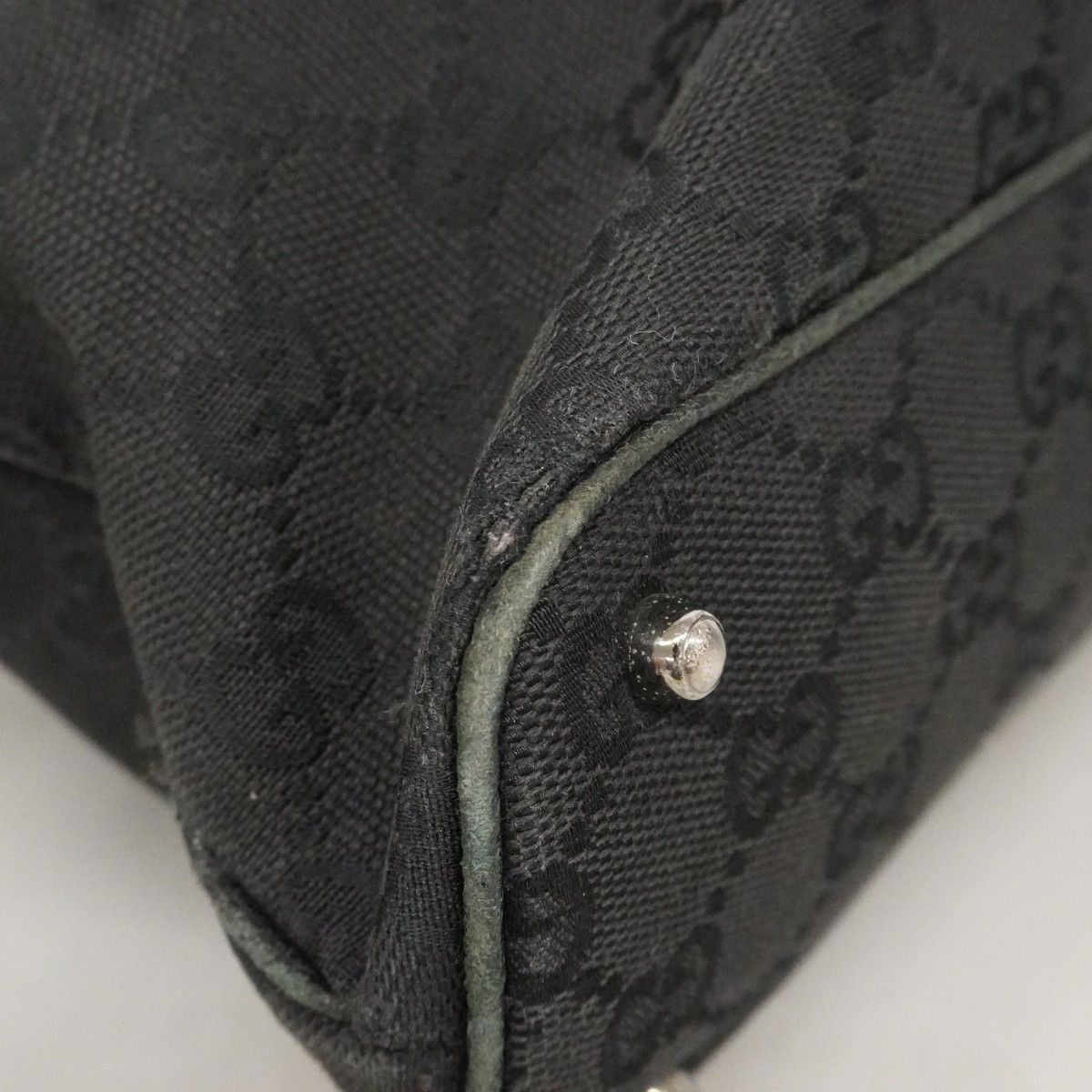 Gucci Tote GG Canvas Black Silver — view 7