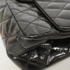 Chanel Shoulder Bag 2.55 Patent Leather Black Silver — view 7