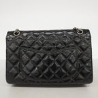 Chanel Shoulder Bag 2.55 Patent Leather Black Silver — view 9