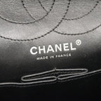 Chanel Shoulder Bag 2.55 Patent Leather Black Silver — view 5