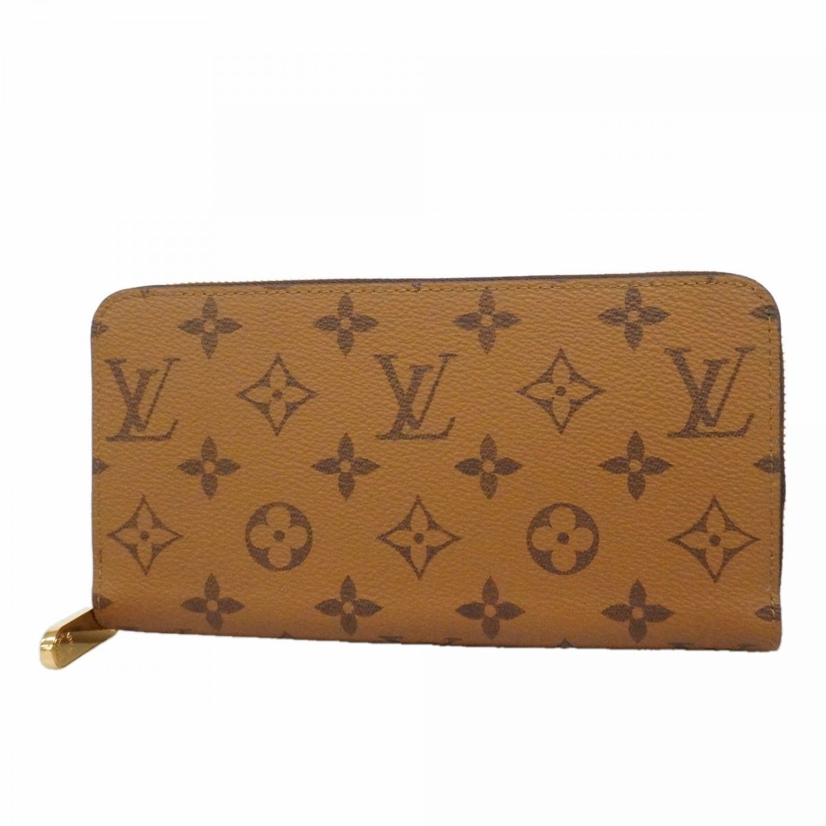 Louis Vuitton Wallet Monogram Reverse Zippy Light Brown