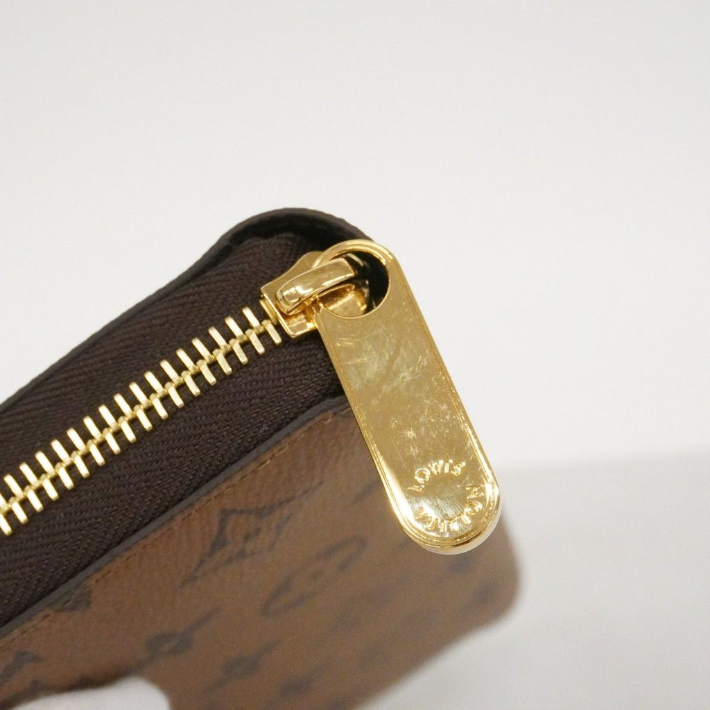Louis Vuitton Wallet Monogram Reverse Zippy Light Brown — view 6