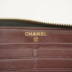 Chanel Wallet Quilted Caviar Leather Black Gold — view 4