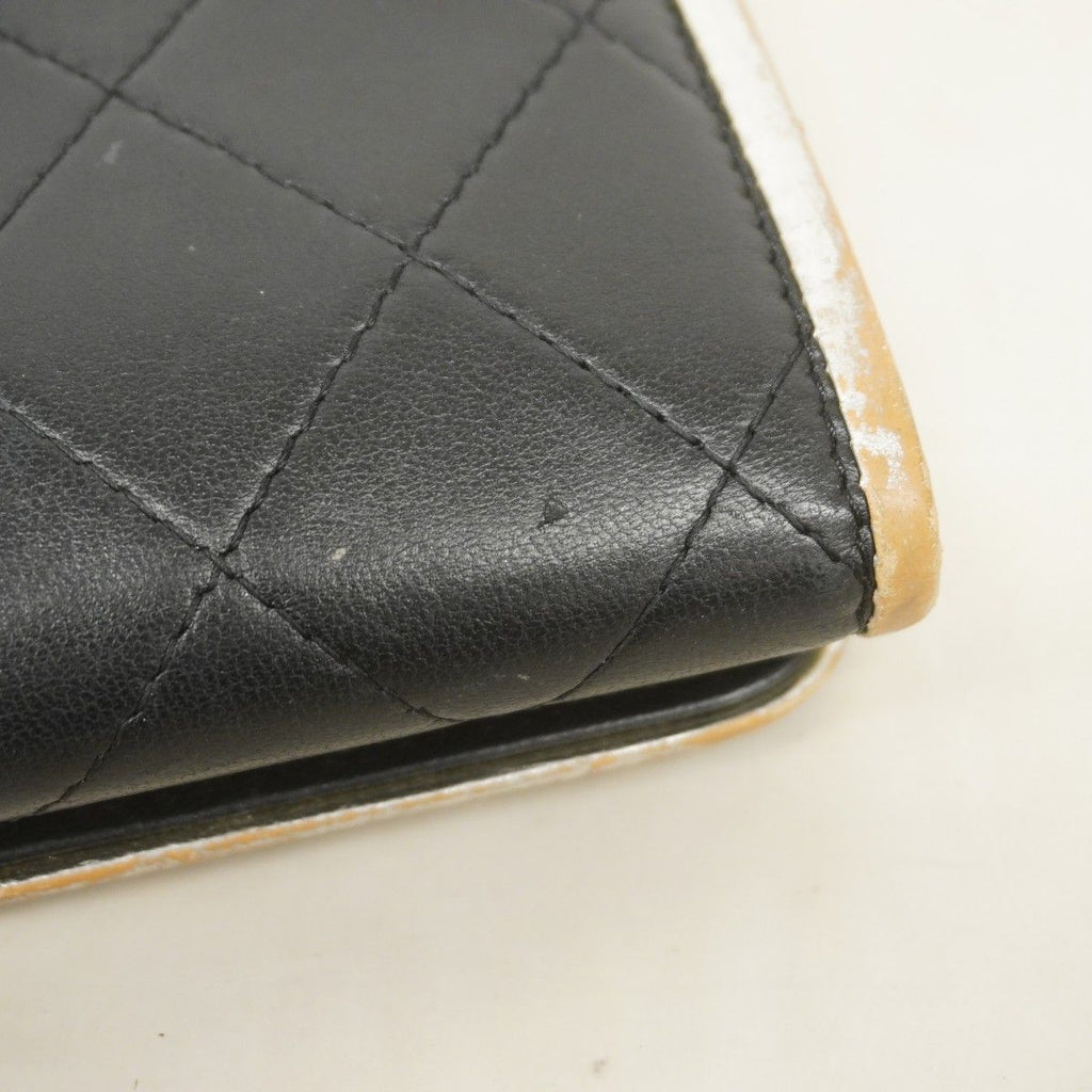 Chanel Wallet Quilted Lambskin Black Gold — view 7