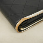Chanel Wallet Quilted Lambskin Black Gold — view 5