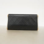 Chanel Wallet Quilted Lambskin Black Gold — view 9
