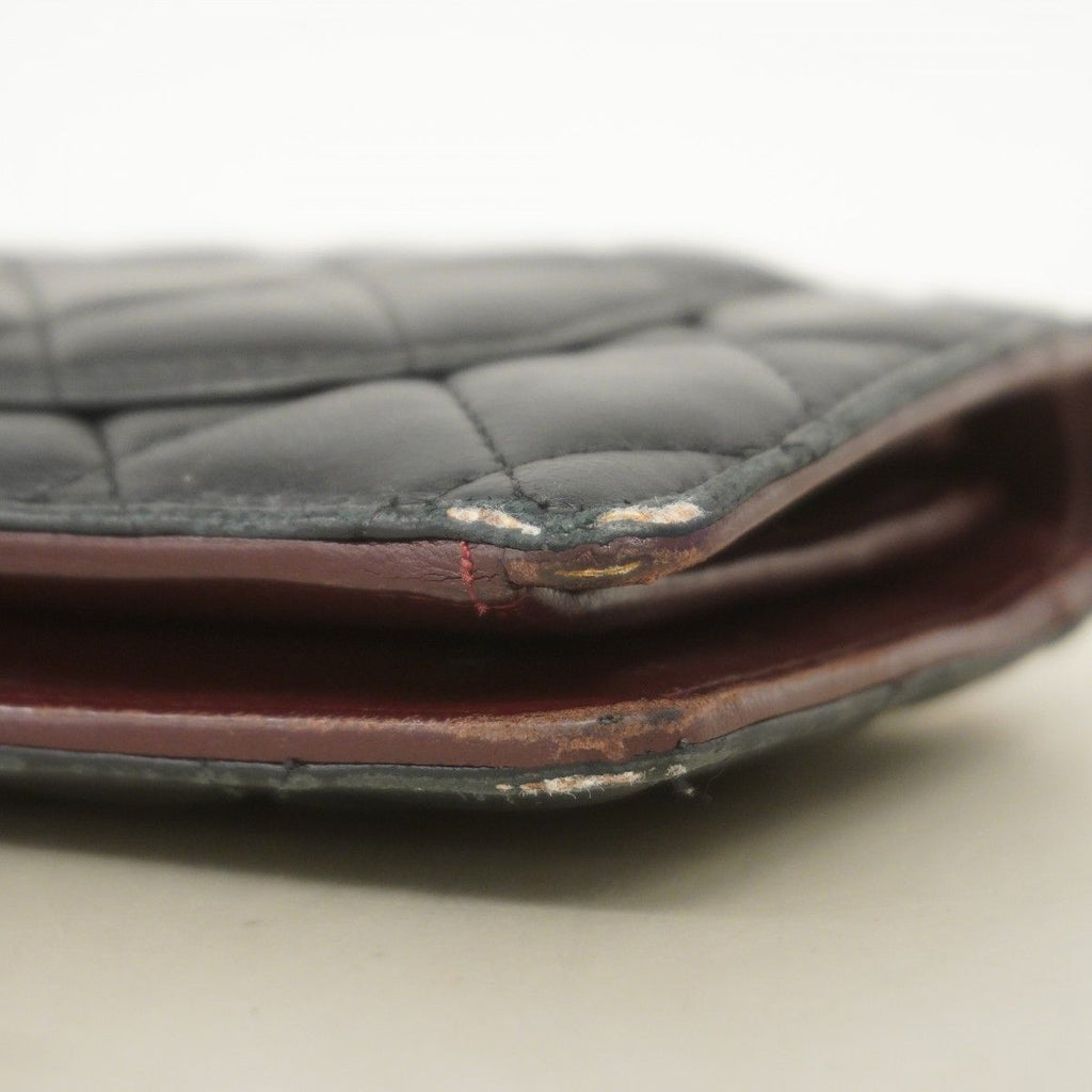 Chanel Wallet Quilted Lambskin Black Silver — view 7