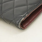 Chanel Wallet Quilted Lambskin Black Silver — view 6