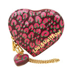 Louis Vuitton Coin Case Vernis Leopard Portomonecle Bordeaux Pink