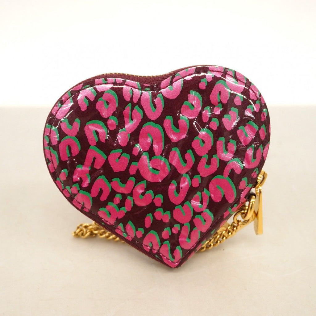 Louis Vuitton Coin Case Vernis Leopard Portomonecle Bordeaux Pink — view 6