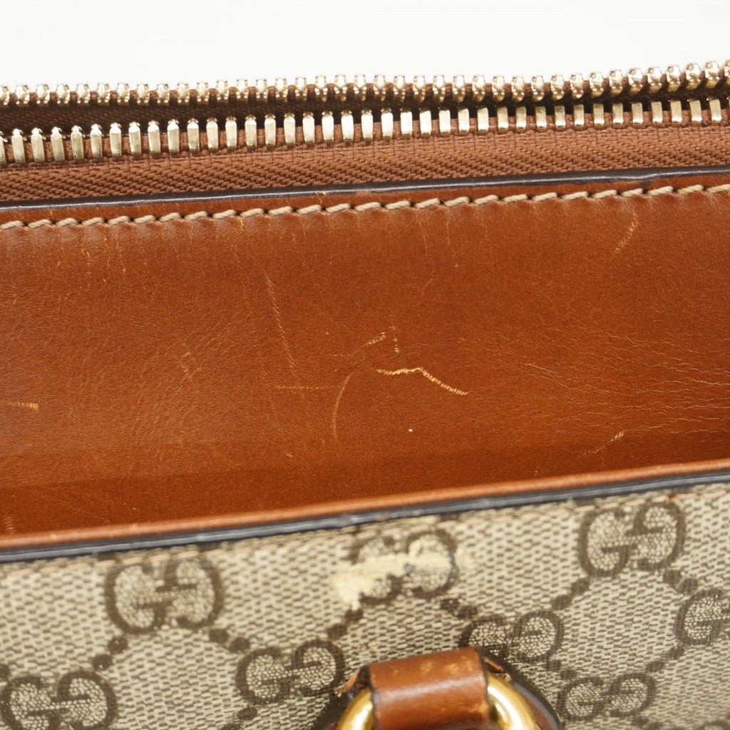 Gucci Handbag GG Supreme Brown Gold 2-Way — view 8