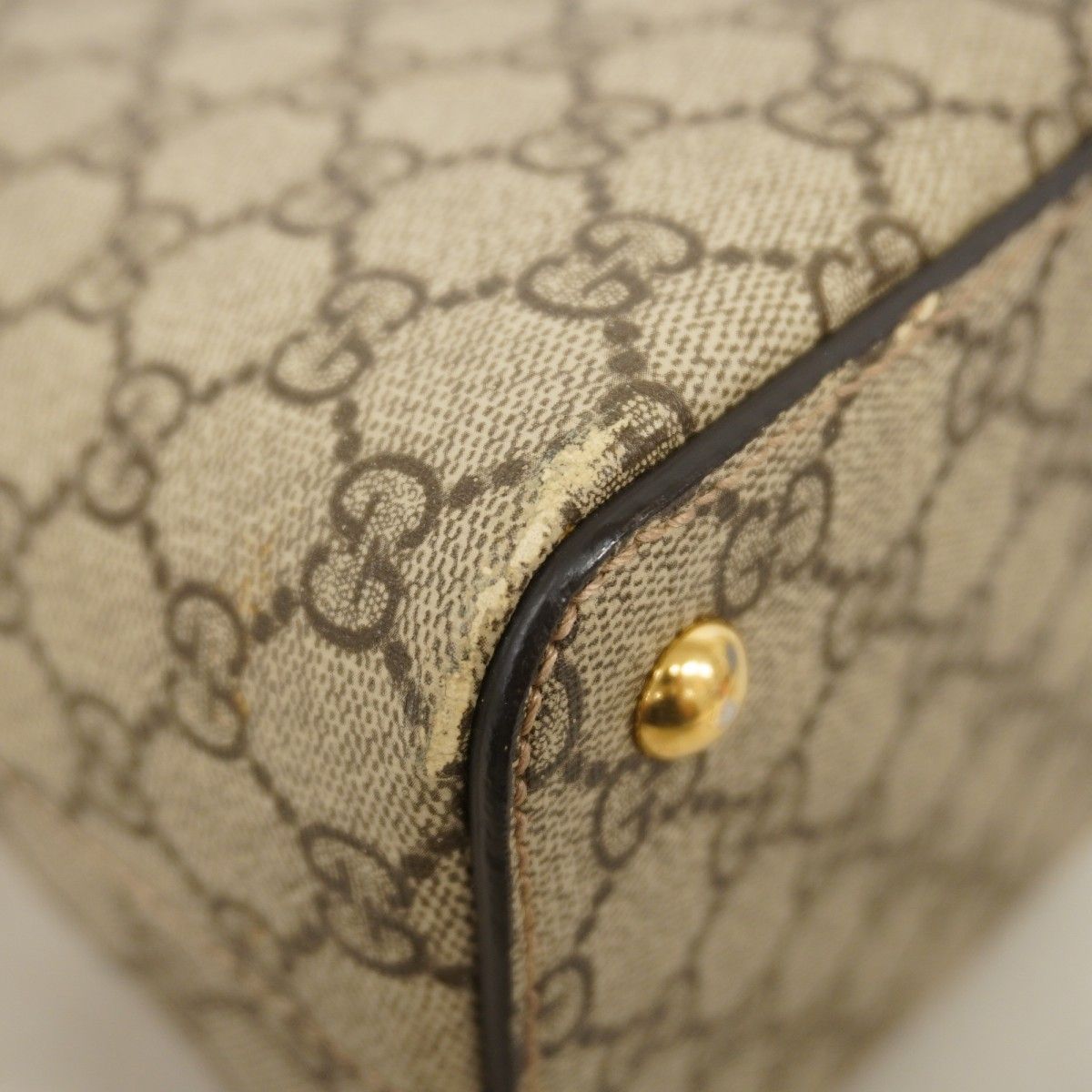 Gucci Handbag GG Supreme Brown Gold 2-Way — view 6