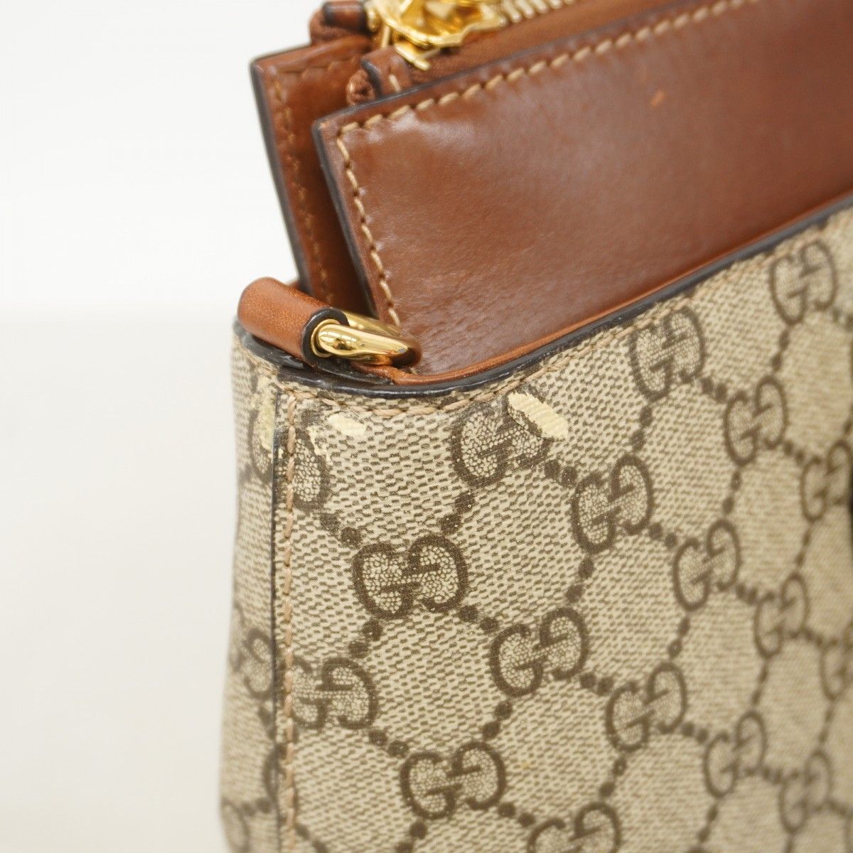Gucci Handbag GG Supreme Brown Gold 2-Way — view 7