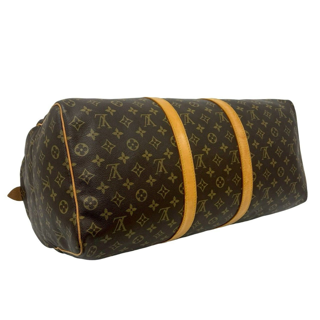 Louis Vuitton Vintage Keepall 50 Monogram Leather Boston Bag Brown — view 7