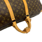 Louis Vuitton Vintage Keepall 50 Monogram Leather Boston Bag Brown — view 4