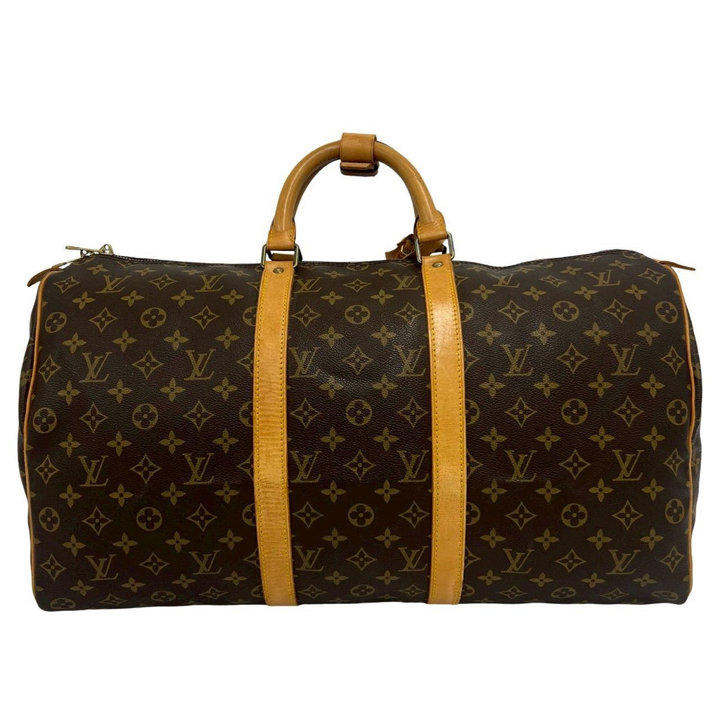 Louis Vuitton Vintage Keepall 50 Monogram Leather Boston Bag Brown — view 3