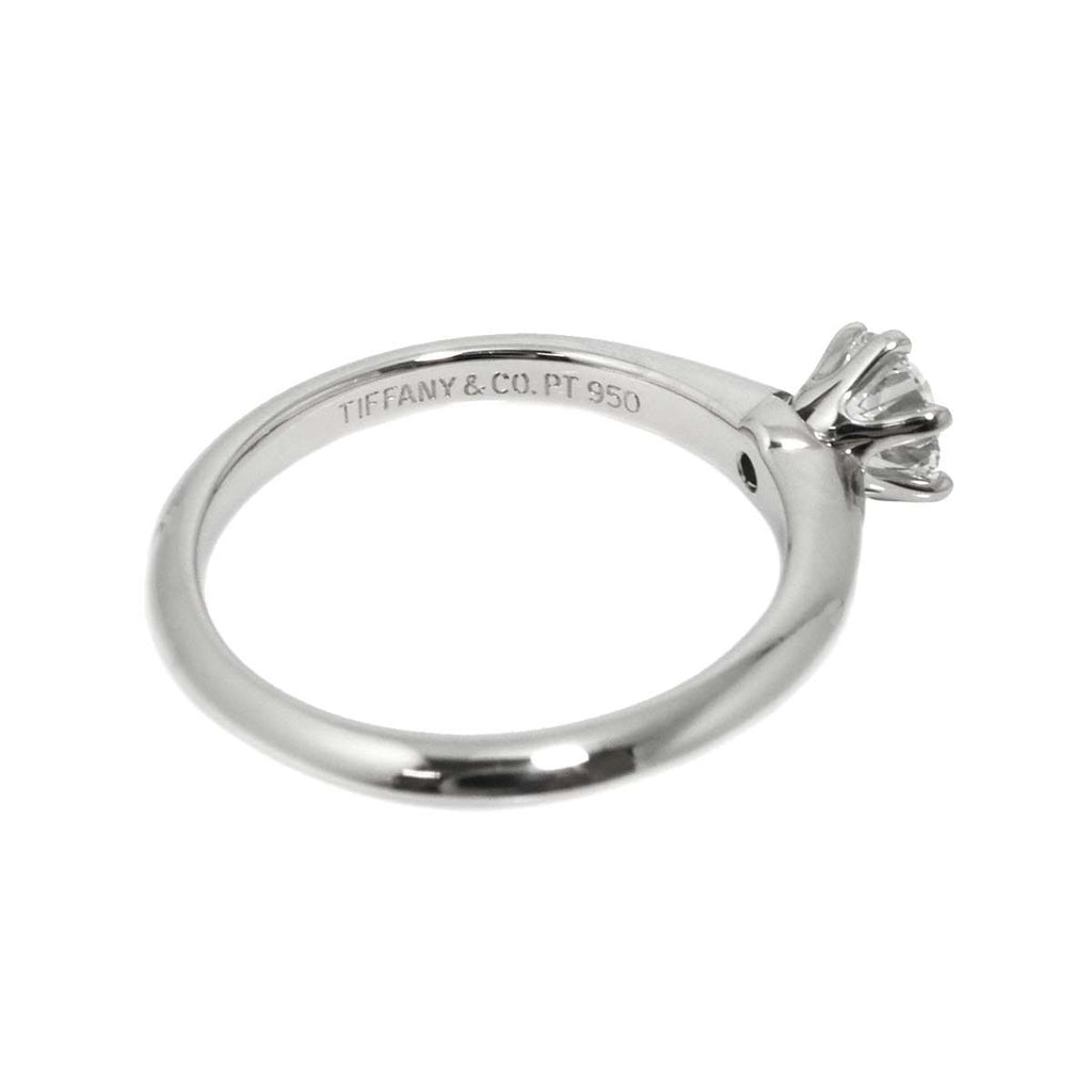 Tiffany & Co Solitaire Ring Diamond Pt Platinum — view 3