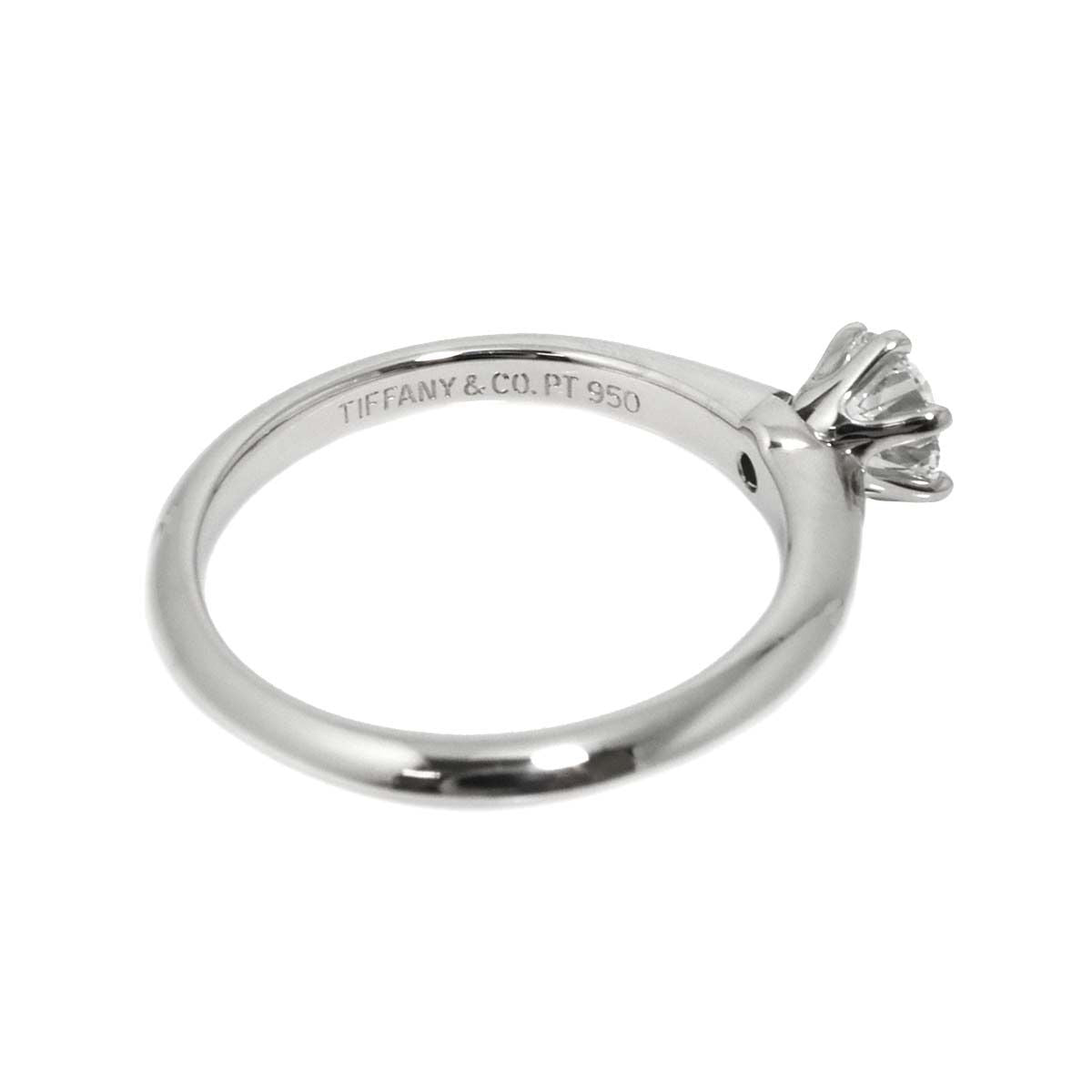 Tiffany & Co Solitaire Ring Diamond Pt Platinum — view 3