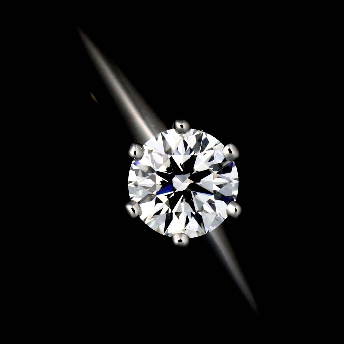 Tiffany & Co Solitaire Ring Diamond Pt Platinum — view 6