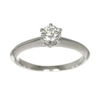 Tiffany & Co Solitaire Ring Diamond Pt Platinum — view 2