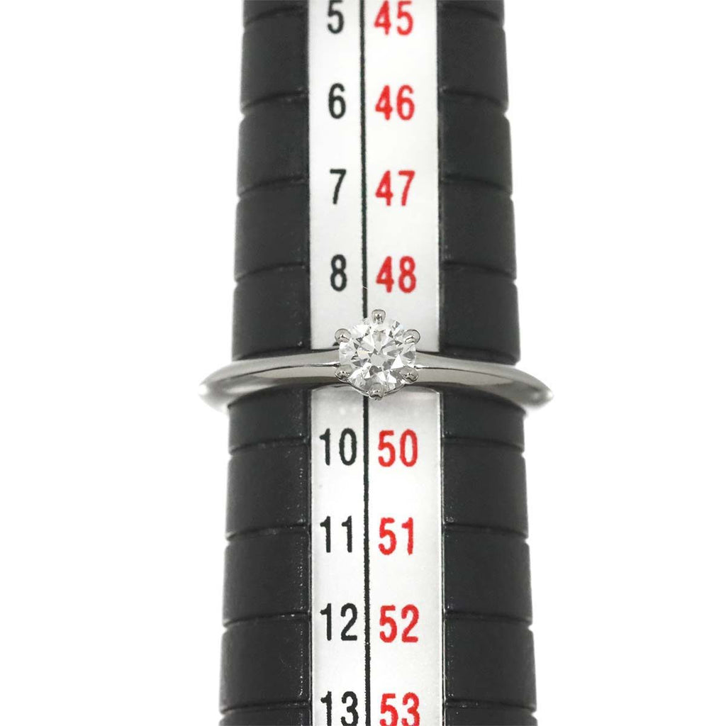 Tiffany & Co Solitaire Ring Diamond Pt Platinum — view 7